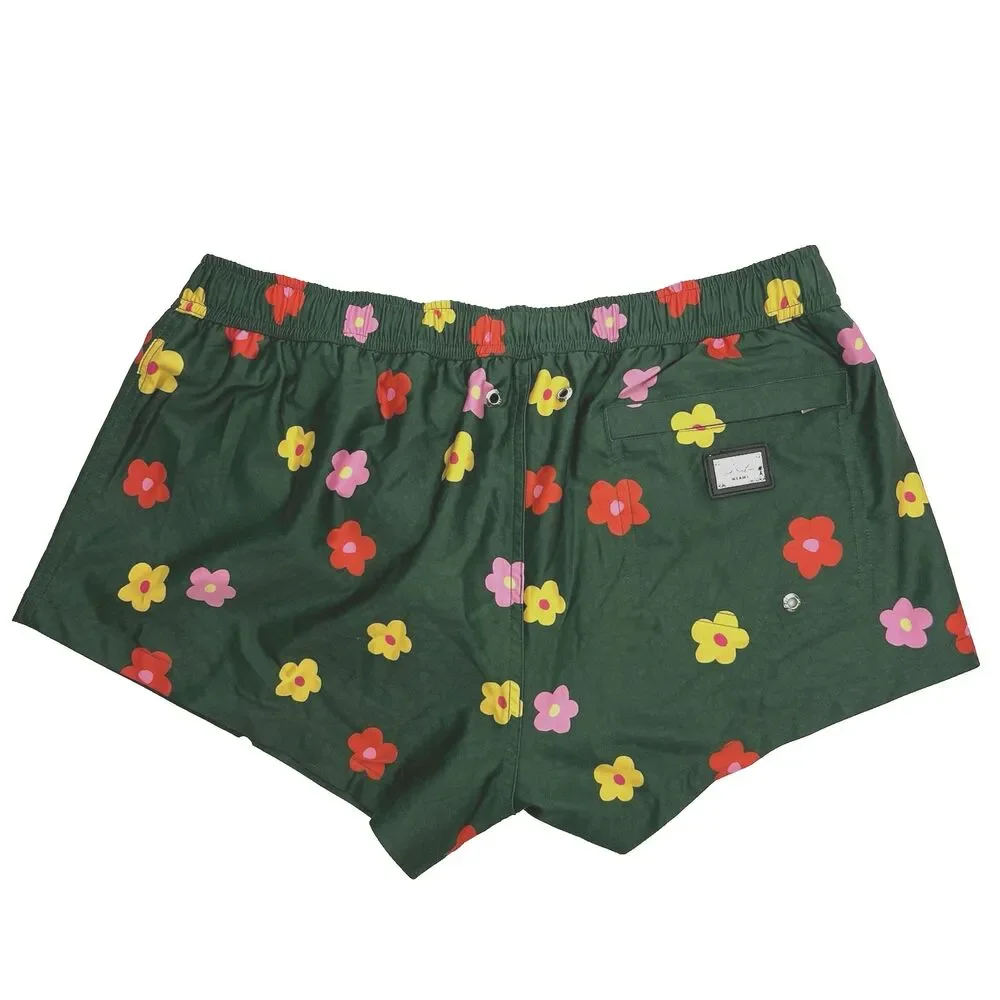 DC2 Miami Swim Mini Shorts Mens Size 2XL Green Floral Buy Myself Flowers Print